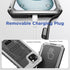 Mitywah Heavy Duty Waterproof Case for iPhone 15, Full Body Underwater Protective Metal Case with Built-in Screen
