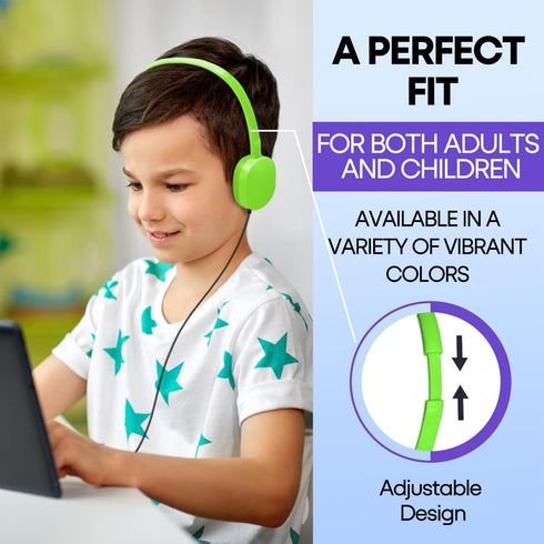 Kids Headphone Bulk 25 Pack, Multi Color for Classroom School, Durable Earphones Class Set for Students and Adults