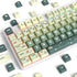 Guffercty kred 133 Keys XDA Profile Green Keycaps, Cute PBT Keyboard Caps for 60% 65% 75% 96% Mechanical Keyboards