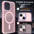 Thomo Upgraded Magnetic iPhone 15 Plus Case, Compatible with MagSafe, Slim Translucent Phone Cover