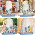 Duskova Living 4 Rustic Blue Arch Backdrop Cover FT, Broccoli Flower Leaf Farmhouse Vintage Brown Wedding Arch Cover