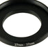 uxcell 27mm-37mm Step Up Ring Adapter for Camera, Metal 27mm to 37mm Lens Hood Stepping Up Ring Filter for DSLR SLR