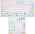 Vikye 2PCS/Pack Universal English Keyboard Stickers, Frosted Surface Replacement Mechanical Keyboard Keyboard Letters