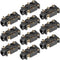 uxcell PJ-242B 2.5mm 6 Pin Stereo Jack Audio Video Connector - 10Pcs Black PCB Mount Headphone Socket