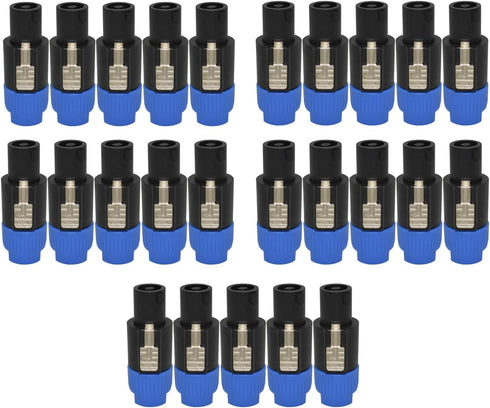 speakon Connector, Audio Speaker Plug Twist Lock 4 Pole Speaker Plug, nl4 Connector Compatible with NL4MPR, NL4FC,