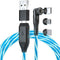 STATIK GloBright 360 Pro Magnetic Charging Cable 2nd Gen, Light Up USB C Charging Cable, 6FT/2M