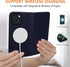 Wallet Case for iPhone 15 Plus - Dark Blue, Genuine Leather Flip Folio, Compatible with MagSafe, RFID Blocking