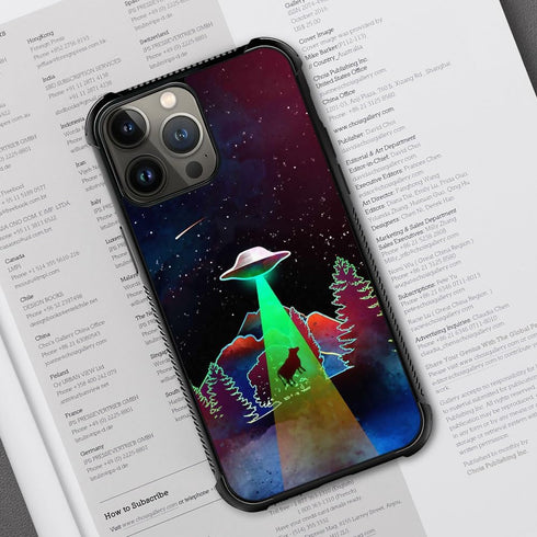 ZHEGAILIAN Case Compatible with iPhone 15 Pro Max,Aliens Hijack Bull 15 Pro Max Cases for Men/Boys,UNBreak Reinforced Corners Back Cover Soft TPU Bumper Case Compatible with iPhone 15 Pro Max 6.7inch