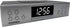 PROSCAN Under Cabinet Clock Radio, Music System with Bluetooth Streaming and FM Radio, Silver