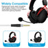 Cloud Alpha Cable Replacement Audio Aux Cord Compatible with HyperX Cloud Alpha Cloud Mix Cloud Alpha S Logitech G633 G933 Gaming Headsets with Mute & Volume Control (No Mic,White)
