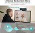 SAYLAS 2K Webcam, FHD Streaming Camera with Autofocus, Dual Noise-Cancelling Microphones, Privacy Cover, for