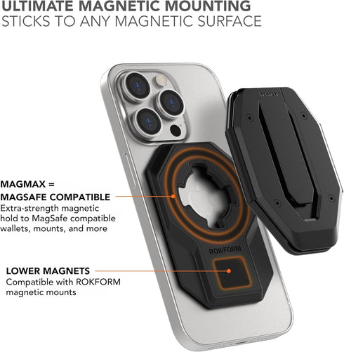 Rokform 3M Universal Adapter, Twist Lock and Mag Safe Compatible, Magnetic Phone Mount, Adapter Mounts to Almost Any