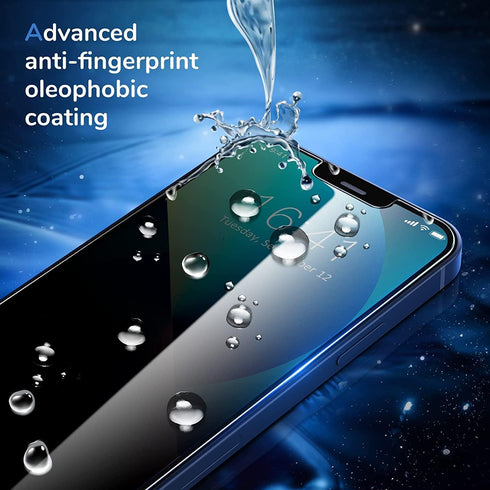 SYNCWIRE 2-Pack Privacy Screen Protector for iPhone 14/13 Pro/13 6.1'' - Unbreakable Anti-Spy Tempered Glass, Easy
