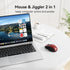 TECKNET (BT5.0/3.0 2.4G) 4800 6 Rechargeable Jiggler Wireless Mouse & DPI Silent USB A & Bluetooth Mouse Buttons, Wide