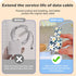 CameCosy for iPhone Charger Cable Protector, Pretty Lily Flower Design, Data Cable USB Case Cord Saver for iPhone