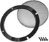 uxcell 2pcs Speaker Grill Mesh Decorative Circle Woofer Guard Cover Accessories Black 6.5"