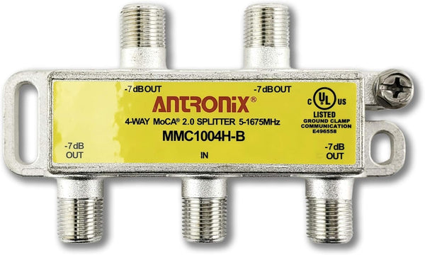 4 Way Antronix MMC1004H-B MoCA 2.0 Splitter, 5-1675 MHz for Frontier Formerly Verizon Fios