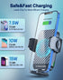 Wireless Car Charger, 15W Fast Charging Phone Holder Mount for iPhone 14/13/12 Mini Pro Max 11 XR XS X, Samsung Galaxy