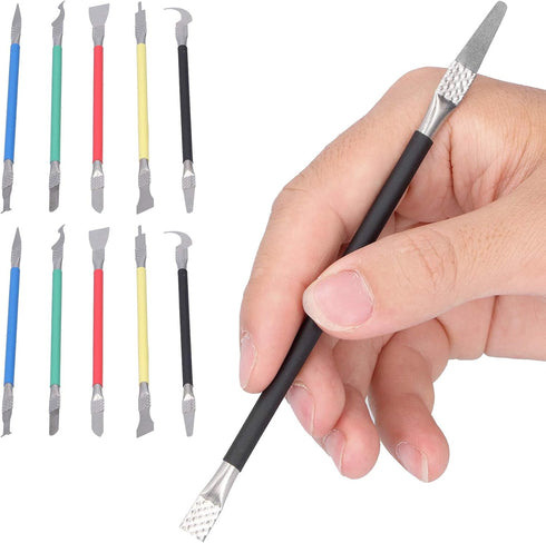 CPU Glue Removal Tool, 2Set TE-018 5 in 1 BGA Repair Knife, Disassembly Tool for Motherboard Chip