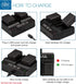 BM Premium VW-VBK180, VW-VBK360, VBT190, VBT380 Dual USB Battery Charger for Panasonic Camcorders