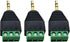 Poyiccot 3.5mm Screw Terminal Connector - 3.5mm 1/8 inch Male to AV 3 Screw Terminal Headphone Stereo Audio Connector