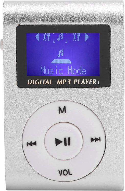 wendeekun MP3 MP3 MP3 Clip Player, Digital Lossless Music Player, Portable Mini Music Player Sports BackClip LCD Screen