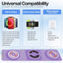 3 in 1 Foldable Magnetic Wireless Charger Keychain, 15W Fast Travel Charger for Phone 15/14/13/12 Pro/Max/Plus,