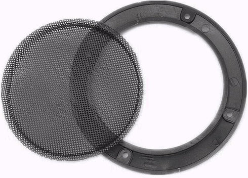 10" Universal Black Speaker Grille Mesh Cover, Round Protective Ring for Cars Home Stereo DIY Accessories