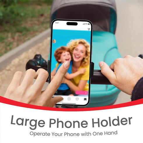 PLANTURECO Baby Stroller Phone Holder, Bike Phone Holder, Shopping Cart, Motorcycle Phone Mount, Golf Cart, Push Cart
