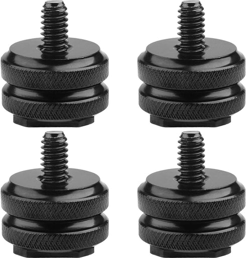 Camera Hot Shoe Mount to 1/4"-20 Tripod Screw Adapter,Flash Shoe Mount for