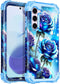 Miqala Galaxy S23 5G Case, Glow in The Dark Three Layer Heavy Duty Shockproof Full Body Protection, Hard Plastic Bumper