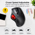SANWA Bluetooth Wireless Ergonomic Trackball Mouse, Optical Rollerball Mice, Programmable Silent Buttons, 40mm Trackball