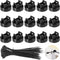 Magnetic Zip Tie Mounts 20mm, 15 Pack Cable Tie Mount Bases with