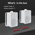 Passive Outdoor Speakers Wired Waterproof - 3.5 Inch 3 Way 200W Surface Marine & Wall Mount Speakers (White)