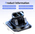 Dogary Car Dashboard Phone Holder, Rotating One-Hand Operation Bracket with Anti-Slip Base, Auto-Locking Secure