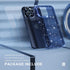 Choiche iPhone 15 Pro Max Case - Cute Clear Glitter Bling, 6.7" (Glitter Blue) + 3 Diamond Lens Protectors & 2 Glass