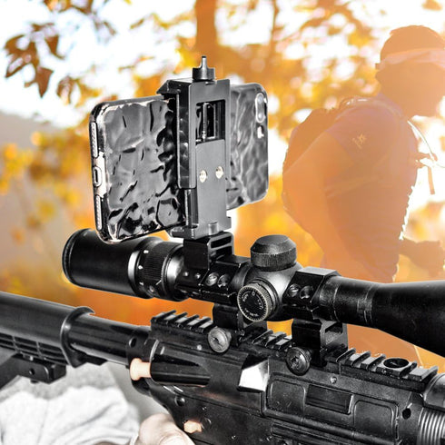 SOLOMARK 1" Rifle Scope Adapter Ring/Mount for Cellphone Holder to Capture Images and Videos While Hunting