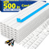 YesBes 500in Cord Hider Kit, Cord Covers for Wires on Wall, Paintable Cable
