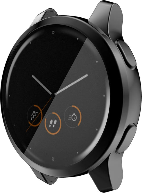 Waterproof Protective Case for Garmin Vivoactive 4/Venu 2 45mm/Vivoactive 4S/Venu 2S 40mm, Soft TPU Scratch-Proof Cover