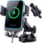 Wireless Car Charger, MOKPR 15W Fast Charging Auto Clamping Car Phone Holder for iPhone 15/14/13/12 Pro Max