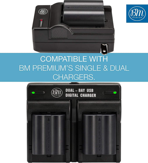 BM Premium Pack of 2 CGA-S006 Batteries for Panasonic Lumix DMC-FZ7, DMC-FZ8, DMC-FZ18, DMC-FZ28, DMC-FZ30, DMC-FZ35