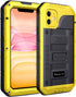 Beasyjoy Waterproof Case for iPhone 11, Metal Military Grade, Heavy Duty Defender