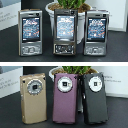 YUEHISY 2G 2.0 Inch MP3 MP4 Unlocked Slider Phone, GSM Mobile Phone with Screen, Dual SIM, Player, FM Radio
