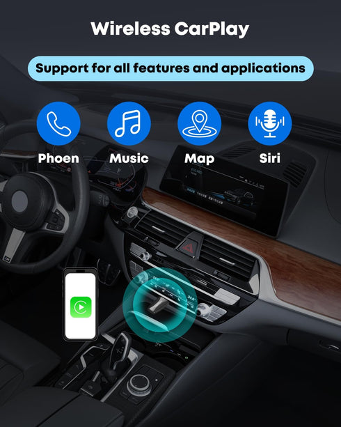 carsyncpro Control,(A/C/E/S/CLA/CLS/GLA/GLB/GLC/GLE/GLS/G-Class) Benz Wireless CarPlay Adapter, Wireless