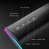 Redragon GS814 Stereo Desktop Speaker, 20W Output, 4 Real Units, BT 5.0/3.5mm AUX, Enhanced Bass, Dynamic RGB Lighting