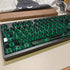 Transparent Green Keycaps, Backlit Clear Crystal Keycap, 156 Keys PBT Cherry Profile Custom Keyboard Keycap Set for 60%