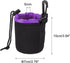 PATIKIL Camera Lens Bag, 2.8" IDx3.9 H Drawstring Lens Pouch with Thick Protective Neoprene, Lens Case for DSLR Camera Lens, Water Coffee Cups, Black, Purple