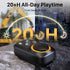 AA AUDIO ACCESSORY 800mAh 20 120dB Wearable Bluetooth Speaker Clip On-Upgraded Battery for Hours Playtime, Waterproof