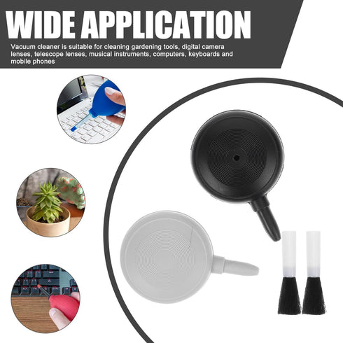 PartyKindom 2pcs Cleaning Blower Brush | Air Dust Blower and Soft Brush for Computer Digital Camera Lens Cleaner