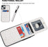 Vaburs Wallet Case for iPhone 13 and iPhone 14 with Credit Card Holder, White Leopard Cheetah Pattern Flip Premium PU
